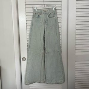 Free People Ellie Wide Leg Jeans - Paradise Wash